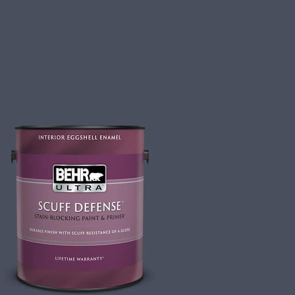 BEHR ULTRA 1 gal. #S510-7 Dark Denim Extra Durable Eggshell Enamel Interior Paint & Primer