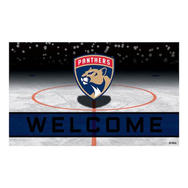 FANMATS NHL - Florida Panthers 18 in. x 30 in. Rubber Door Mat