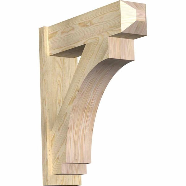 Ekena Millwork 8 in. x 32 in. x 28 in. Imperial Craftsman Rough Sawn Douglas Fir Outlooker