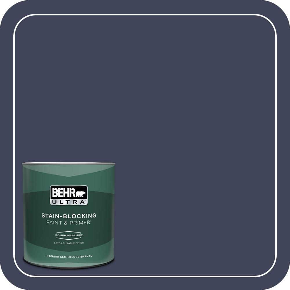 1 qt. #MQ5-9 Manhattan Blue Extra Durable Semi-Gloss Enamel Interior Paint & Primer price history on PriceWatchPro