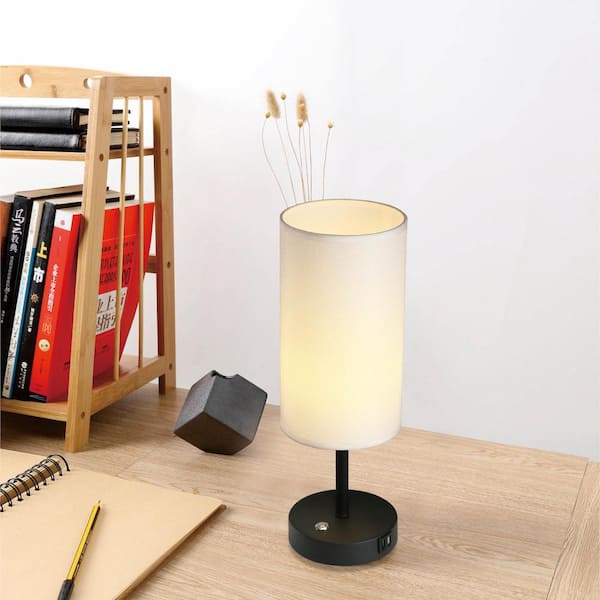 White Table Lamp With Usb Port, Table Lamp With Usb Port Nz