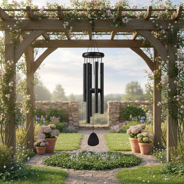 Classic Zen Atmosphere Wind Chimes Series 37 in. Aluminium Outdoor
