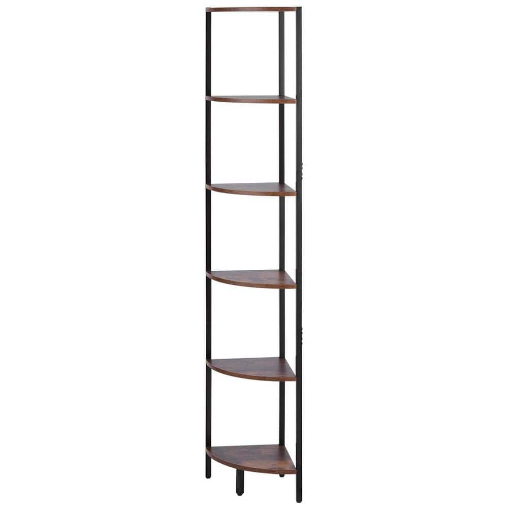 68 in. Tall 6-Tier Corner Shelf with LED Lighting, Multi-Color Lights Controlled by Remote or App for Collectibles price history on PriceWatchPro