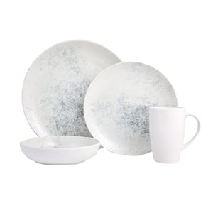 New Age Smoky 4-Piece Porcelain Dinnerware Place Setting with Mug (Serving Set for 1)