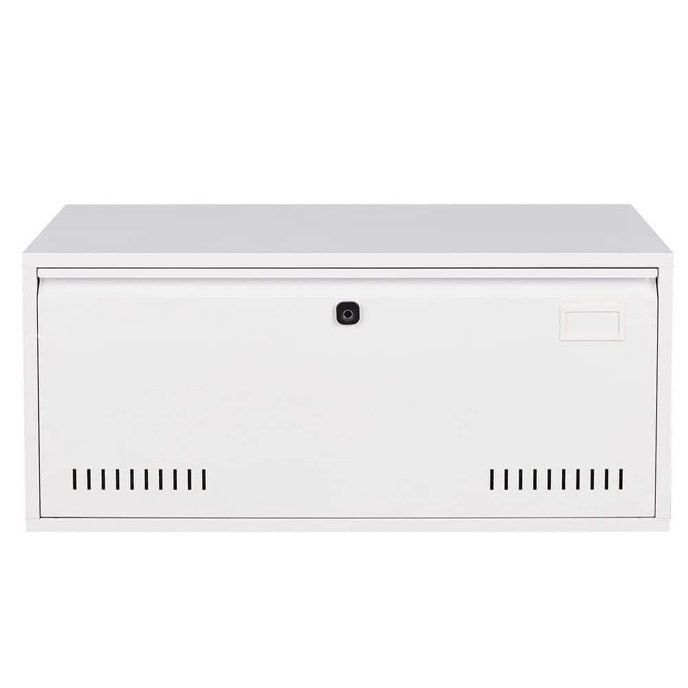 Modern White Biometric Fingerprint Lateral File Cabinet with Hanging ...