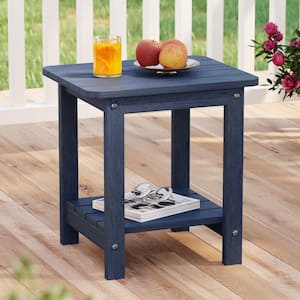 Sonkuki 16.7 in. H Teak Plastic Rectangular HDPE Plastic Outdoor 2
