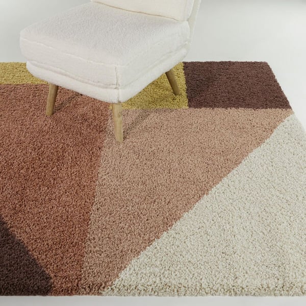 Jordan Burnt Orange 7 ft. 10 in. x 10 ft. Geometric Indoor Area Rug