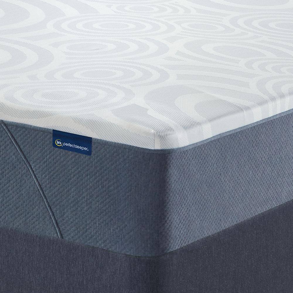 California King Light Blue Gel Memory Foam Mattress