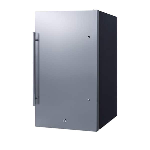 Summit FF412ESSSADA 32.5 x 18.5 x 20.25 Stainless Steel White ADA Compact  Refrigerator-Freezer - 3.6 Cu. Ft, 115 Volts