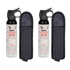 Frontiersman MAX 9.2 oz. Bear and Mountain Lion Spray with 2-Belt Holsters, 2-Pack