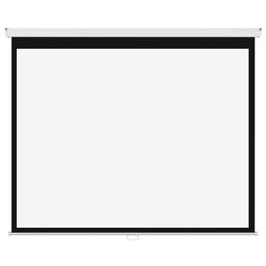 120 in. Manual Projection Screen with White Frame