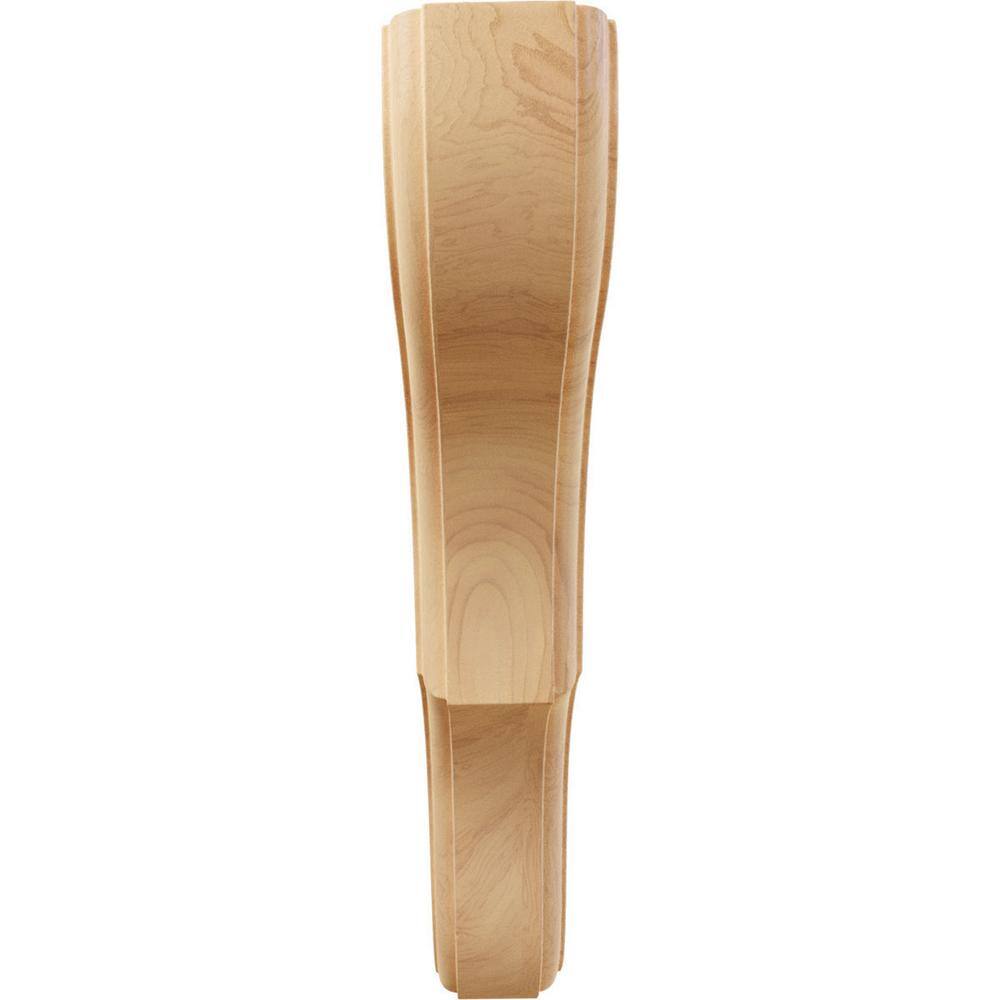 Red Oak 10" Hand-Carved Wood Corbel Bracket