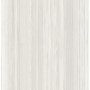 Stripe Metallic Pearl and Light Grey Paper Strippable Roll (Covers 56.05 sq. ft.)