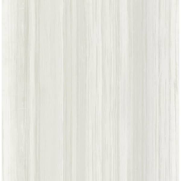 Seabrook Designs Stripe Metallic Pearl and Light Grey Paper Strippable Roll (Covers 56.05 sq. ft.)