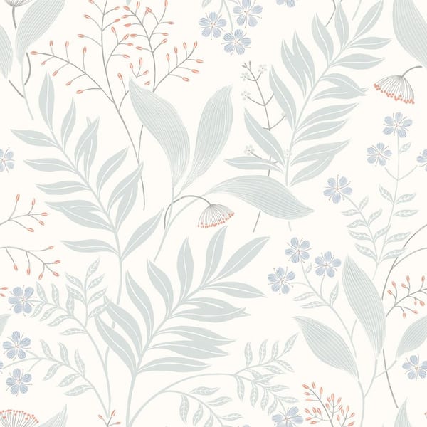 NuWallpaper Amanda Blue Green Peel and Stick Wallpaper