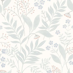Amanda Blue Green Peel and Stick Wallpaper Sample