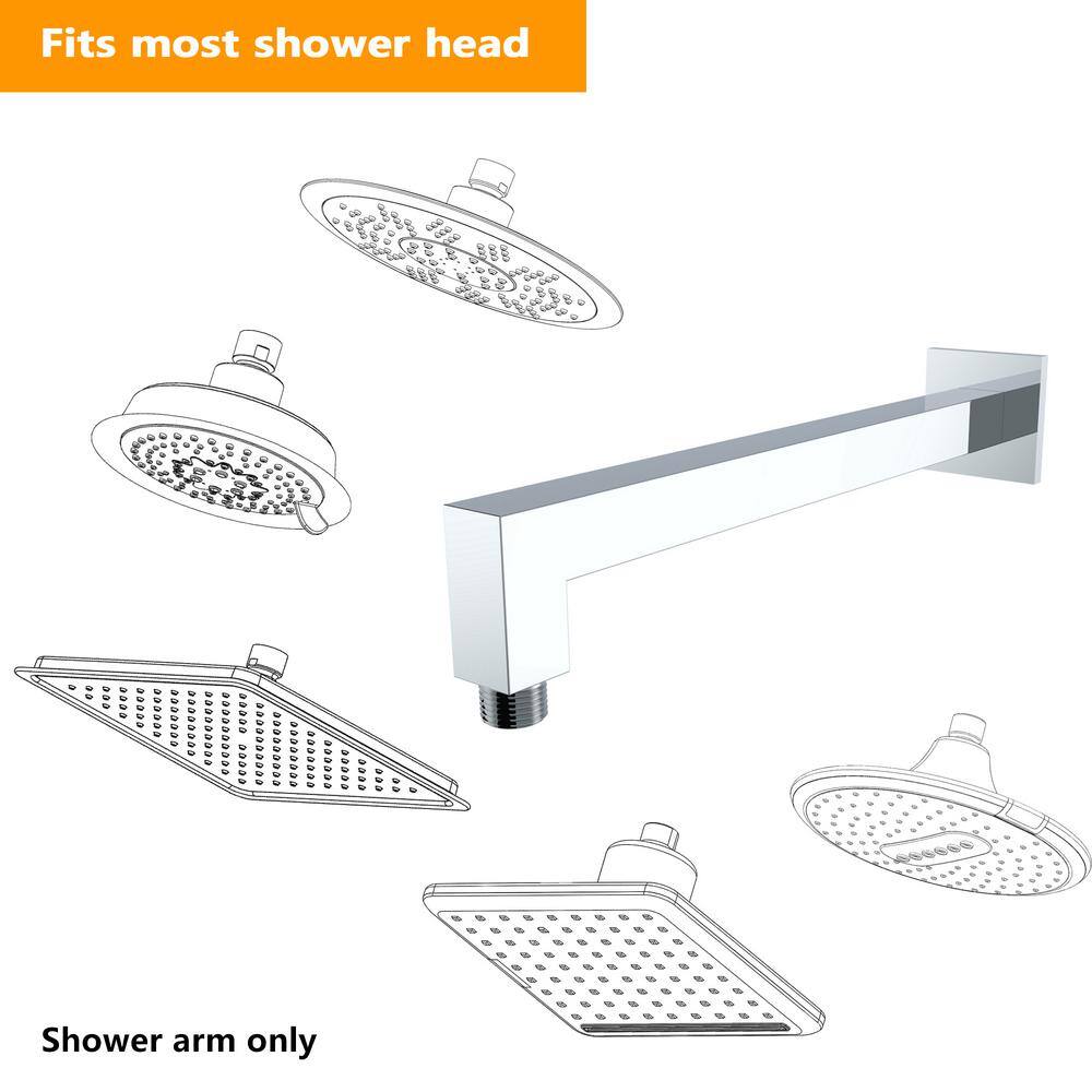 12" Chrome Ceiling Mount Shower Arm