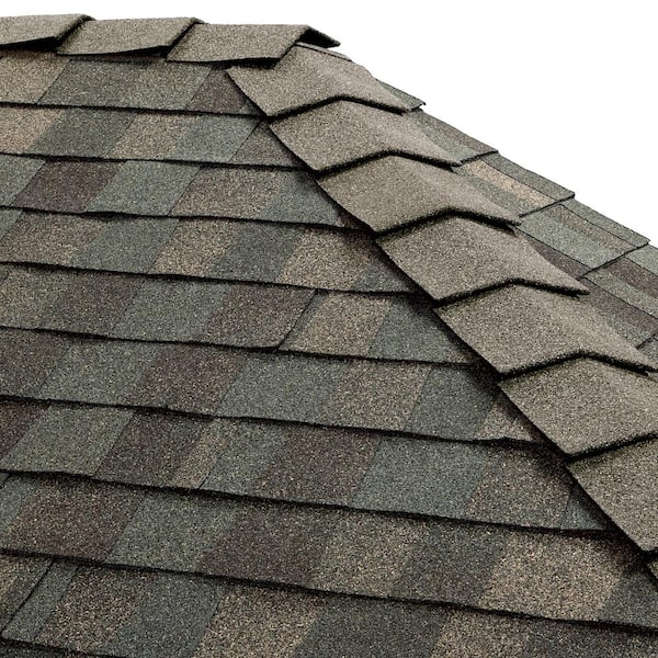 GAF TimberCrest 10 in. width Cedar Falls Bullnose Hip and Ridge Cap Shingles (20 linear feet per Box) (30-pieces)