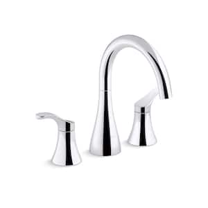 Simplice Double-Handle Tub Faucet Trim in Polished Chrome (Valve Not Included)