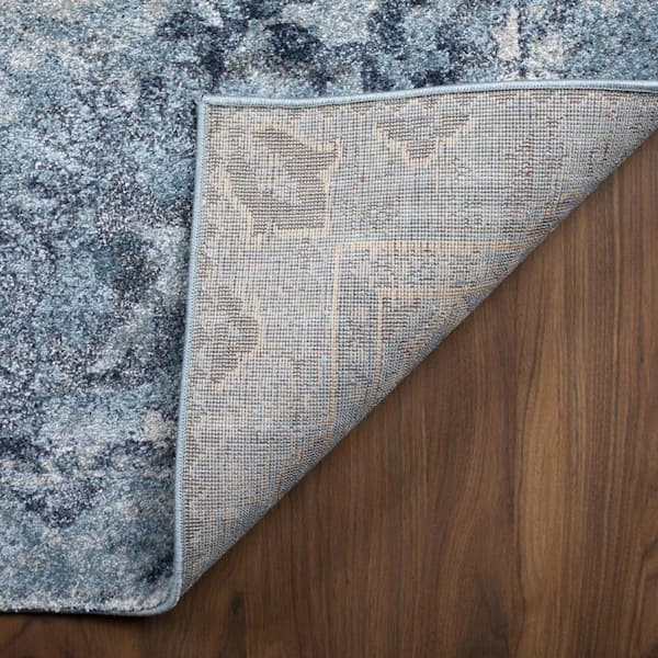 8 X 11 Blue Oriental Runner Rug