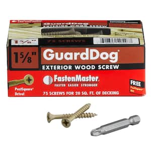 Guard Dog #10 1-5/8 in. Phillips-Square Drive, Bugle Head Wood Screw (75-Pack)
