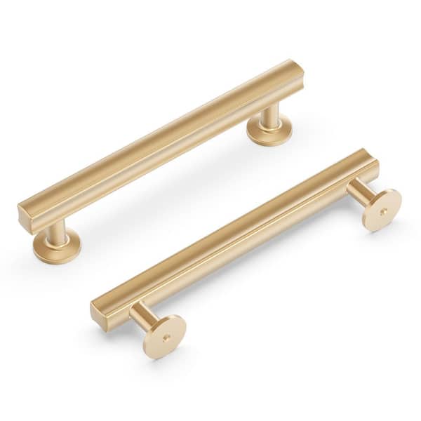 HICKORY HARDWARE Woodward Collection Cabinet Pull 5-1/16 in. (128 mm) Center to Center Champagne Bronze Modern Zinc Bar Pull (10-Pack)