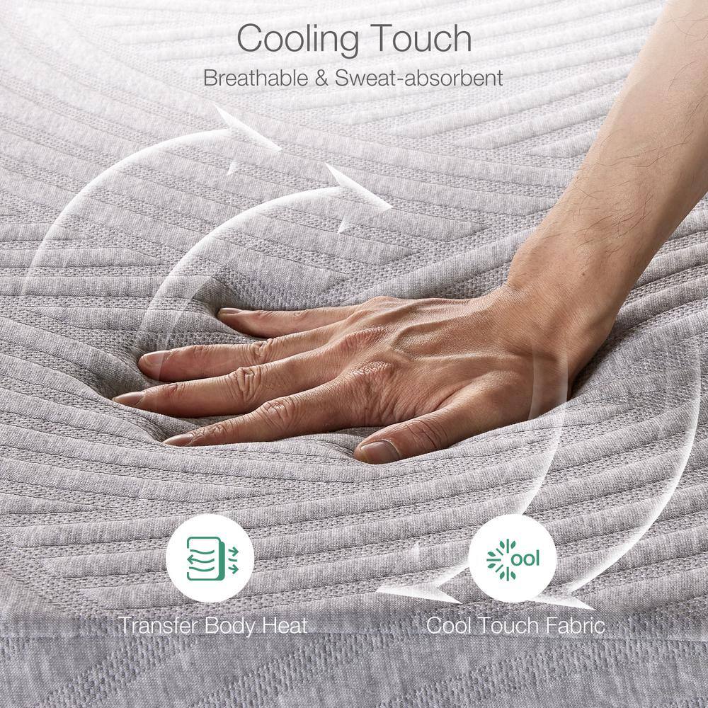 Queen Medium Memory Foam 12 in. Mattress, Cooling and Breathable - thumbnail 3