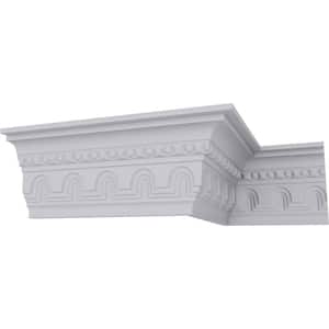 SAMPLE - 2-7/8 in. x 12 in. x 4-3/8 in. Polyurethane Heaton Crown Moulding