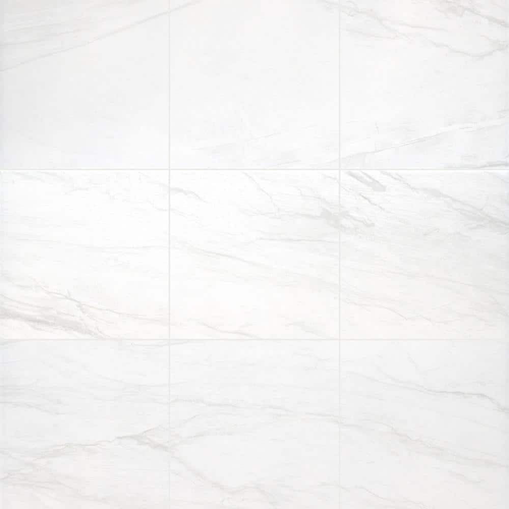 MSI Alexandra 24 in. x 24 in. Matte Porcelain Floor and Wall Tile (15. ...