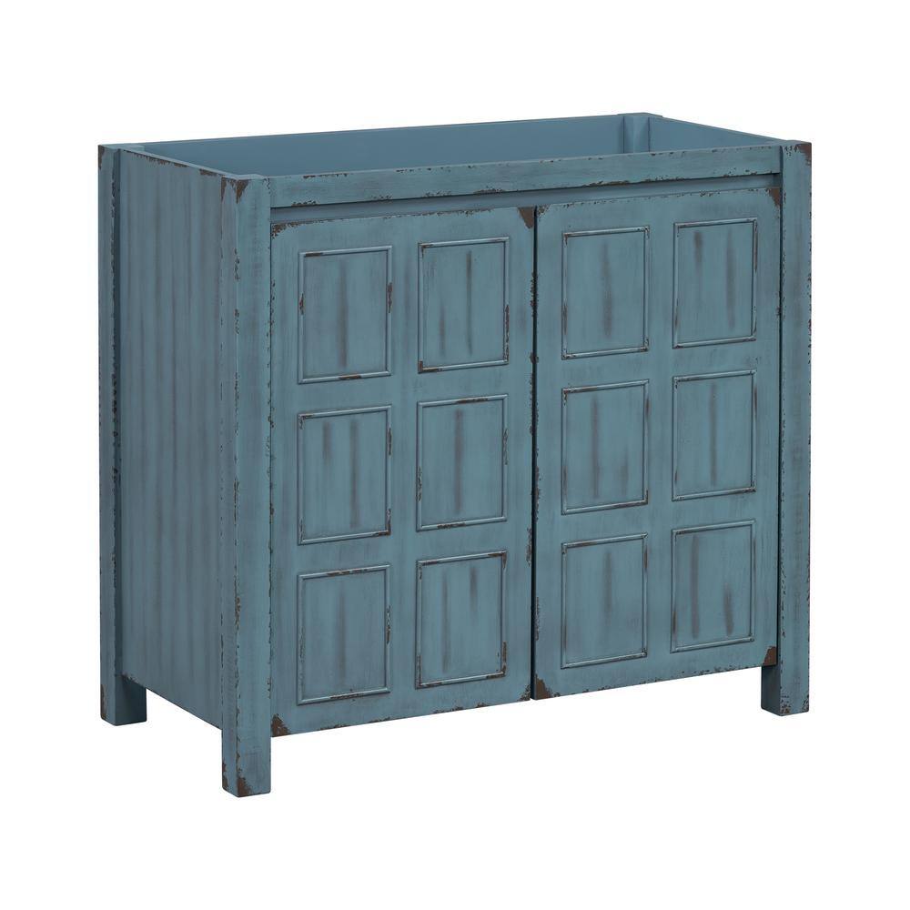 36 in. Freestanding Bath Vanity Cabinet without Top in Vintage Distressed B