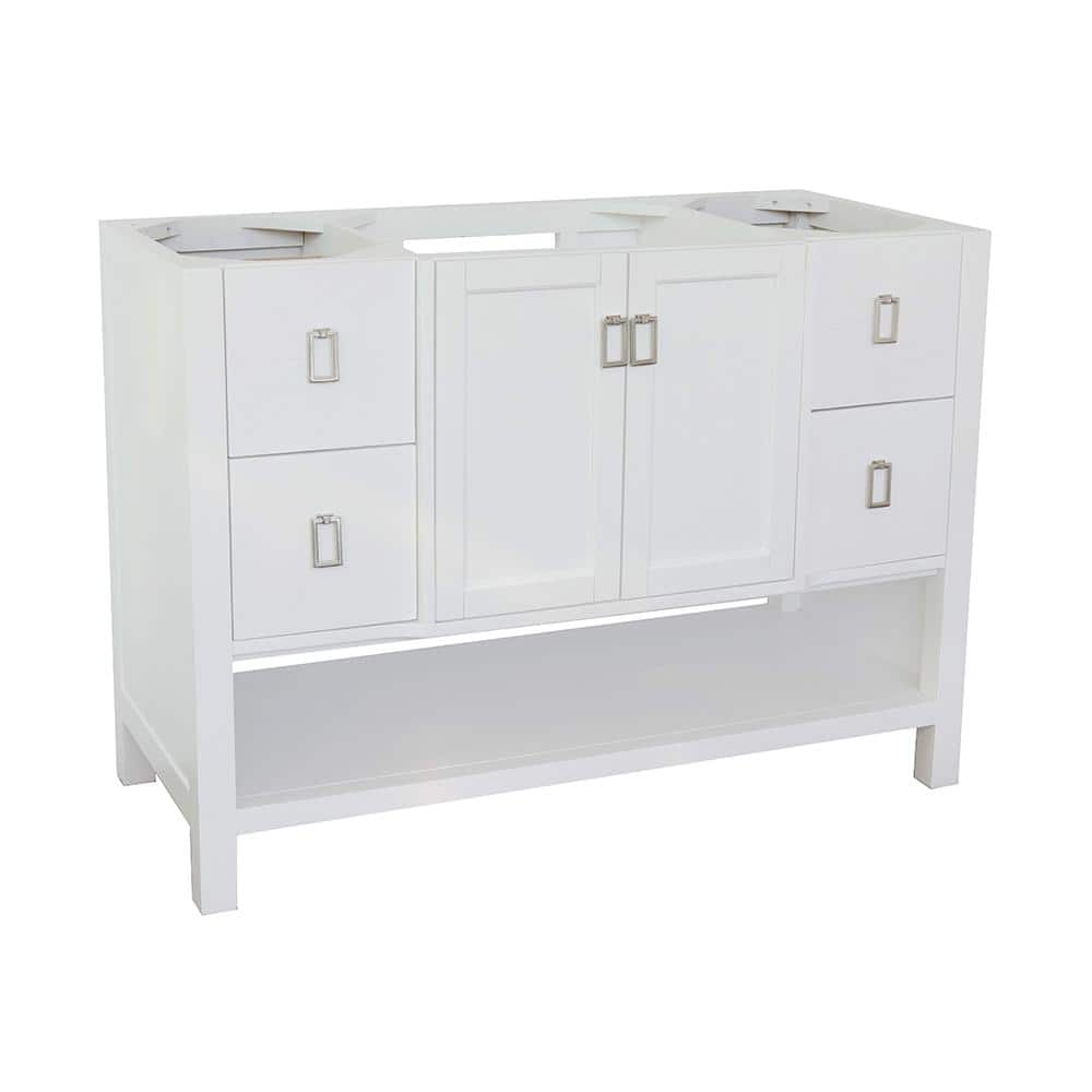 Bellaterra Home Monterey 48 in. W x 21.5 in. D Bath Vanity Cabinet Only in White