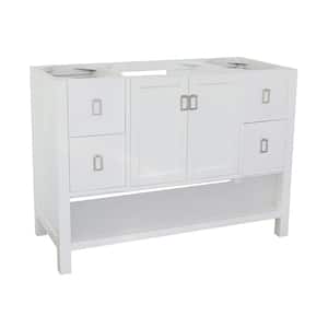 Monterey 48 in. W x 21.5 in. D Bath Vanity Cabinet Only in White