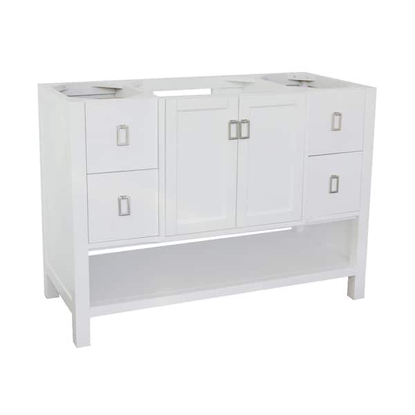 Bellaterra Home Monterey 48 in. W x 21.5 in. D Bath Vanity Cabinet Only in White
