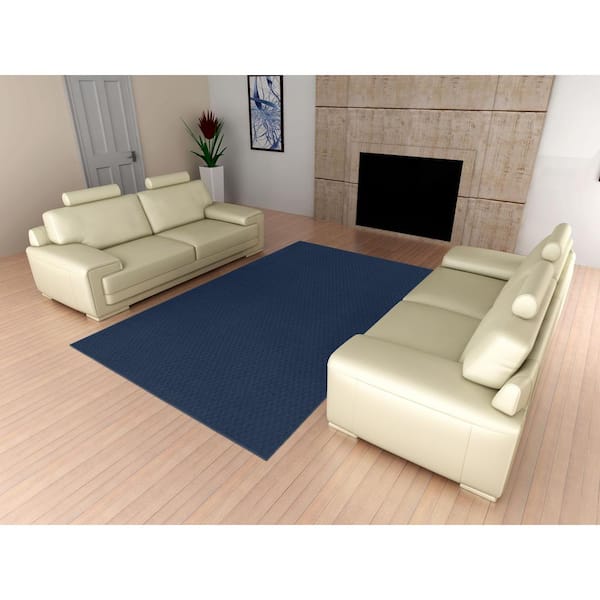 Garland Medallion 7 x 9 Indigo Indoor Solid Area Rug Garland Medallion 7 x 9 Indigo Indoor Solid Area Rug