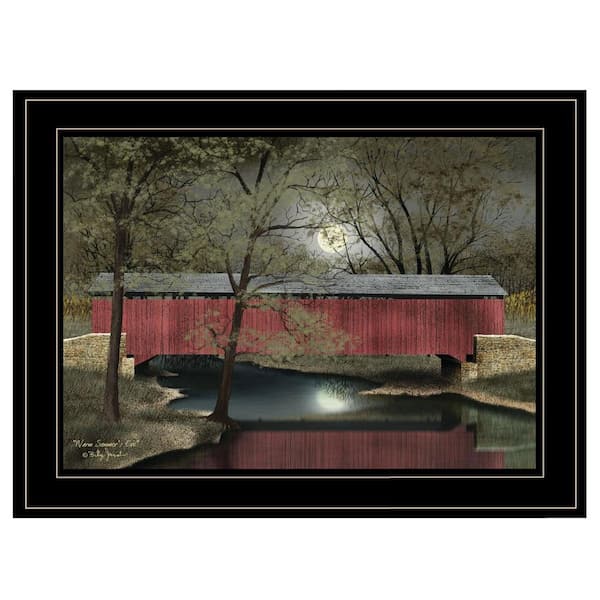 HomeRoots Charlie Warm Summers Eve 1-Piece Framed Wall Art 15 in. x 19 in.