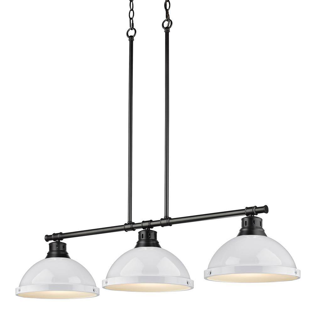 Duncan 300-Watt 3-Light Matte Black Pendant Light with Steel Shade price history on PriceWatchPro