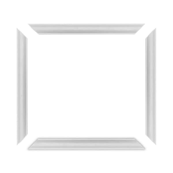 Trim Fast 5/8 in. D x 18 in. W x 18 in. L Unfinished Polystyrene, Pre-Mitered, Wall Panel Moulding Frame, Peel and Stick