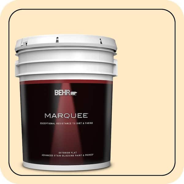 BEHR MARQUEE 5 gal. #P250-1 Papaya Sorbet Flat Exterior Paint & Primer
