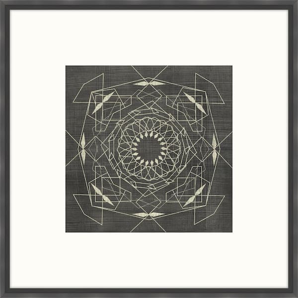 Melissa Van Hise 28 in. x 28 in. "Geometric Tile V" Framed Giclee Print Wall Art
