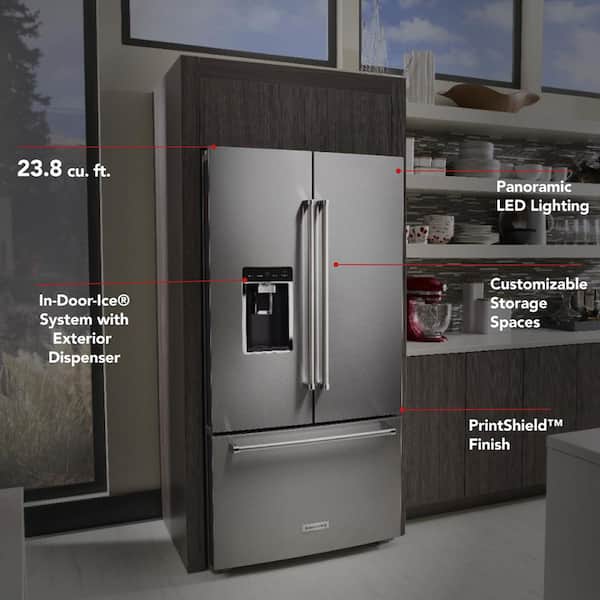 Reviews for KitchenAid 23.8 cu. ft. French Door Refrigerator in