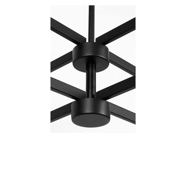 Generation Lighting Zentro 36 in. W x 15.63 in. H 8-Light Midnight