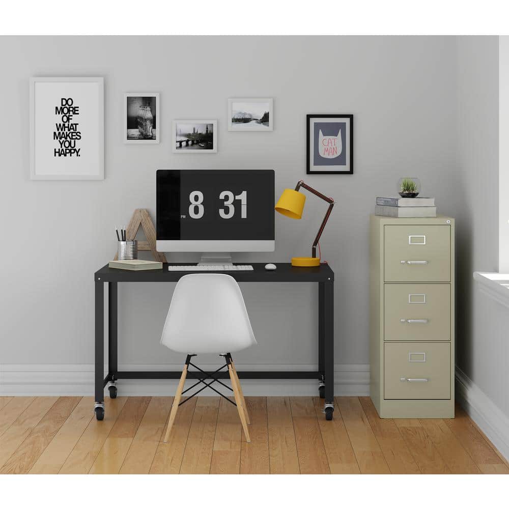 Putty 3-Drawer Lockable Vertical Mobile File Cabinet