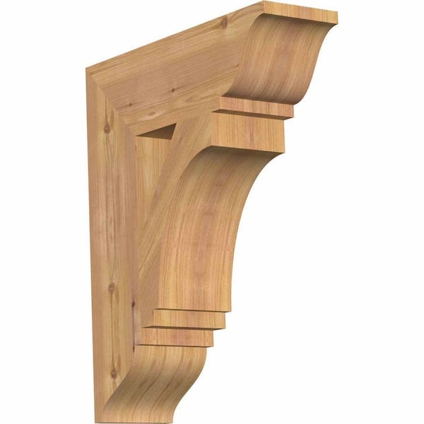 Ekena Millwork 5.5 in. x 24 in. x 20 in. Western Red Cedar Imperial Traditional Smooth Bracket