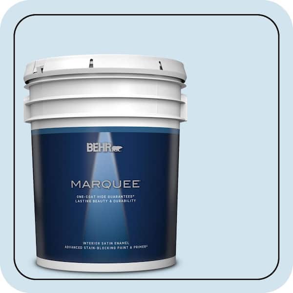 BEHR MARQUEE 5 gal. #570C-2 Mystic Harbor Satin Enamel Interior Paint & Primer