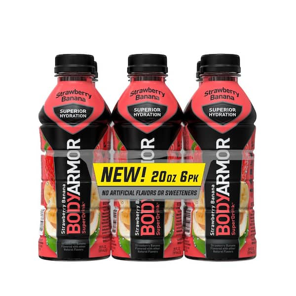 BODYARMOR BA 20 Oz. Strawberry Banana Sport Drink (6-Pack) 810113830025 ...