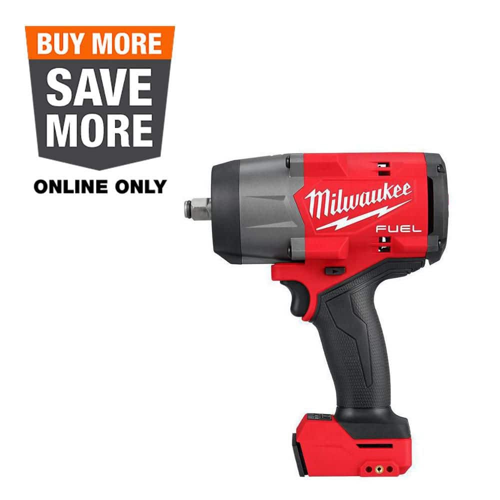 Milwaukee M18 FUEL 18V Lithium-Ion Brushless Cordless 1/2 in. Impact Wrench with Friction Ring (Tool-Only) 2967-20