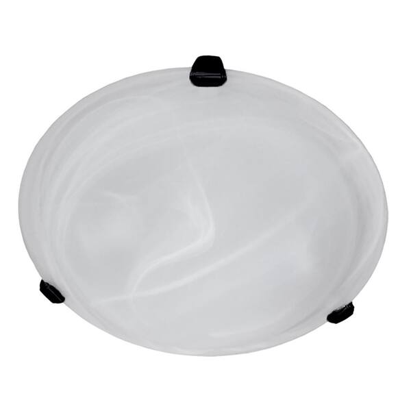 Cambridge 2-Light Black Flushmount