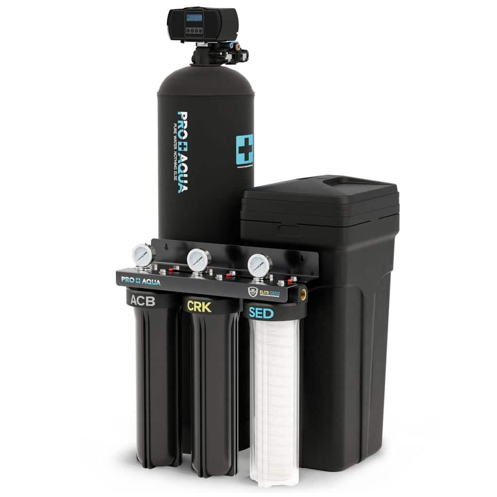 PRO-E-S45E Whole House Water Filtration System with 45,000 Grain Softener Combo : Well and City Water price history on PriceWatchPro
