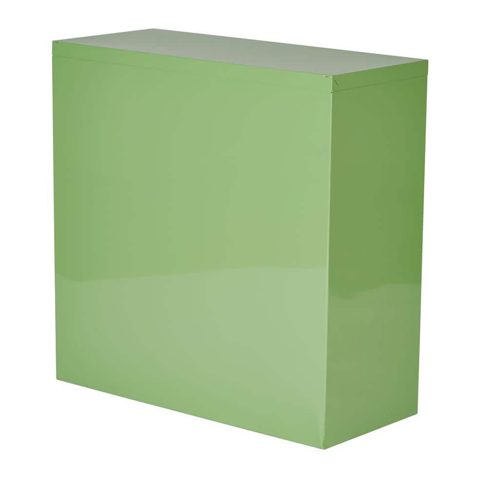Green Adjustable Metal Bookcase with Shelves