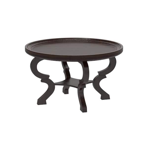نقل الدم تهجئه يمكن  FUFU&GAGA Black Round Coffee Table Living Dining Table Modern Tea Table  Sofa Table KF200048-02